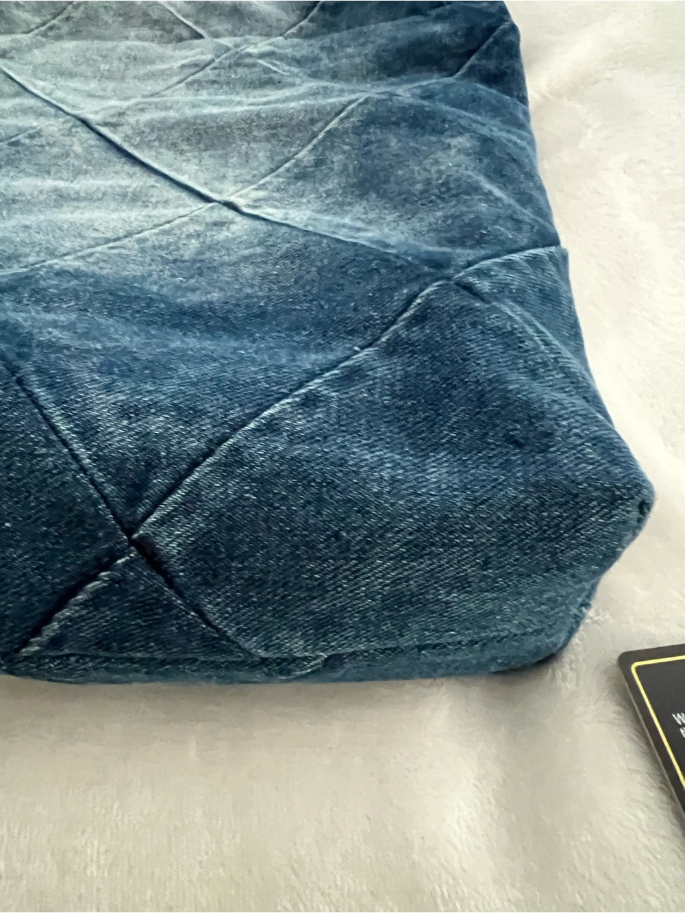 Chanel Denim bag with matching pouch NWOT - Picture 8 of 16